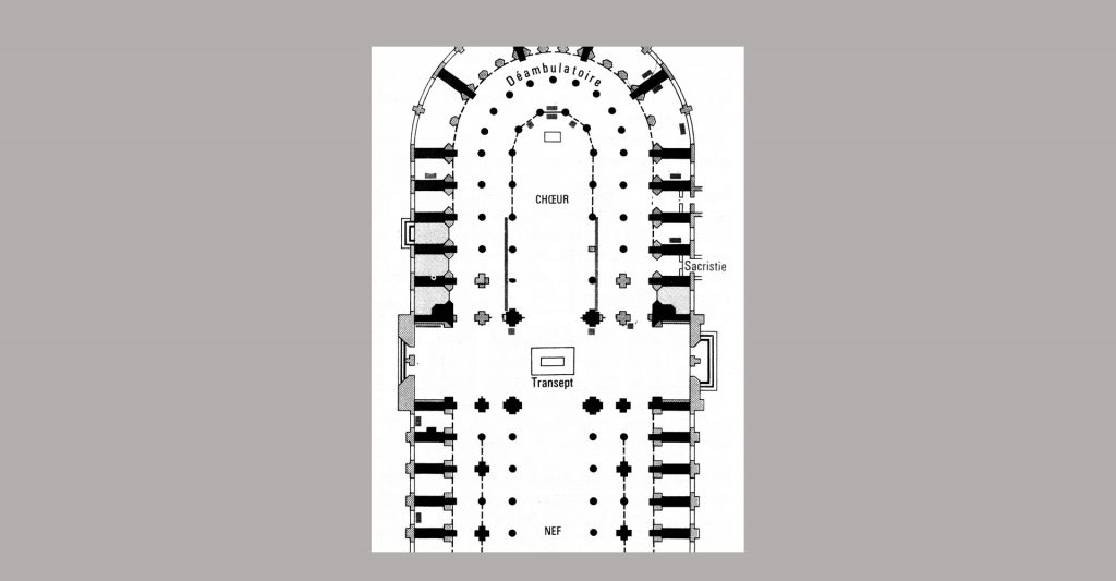 Plan partiel de Notre Dame de Paris